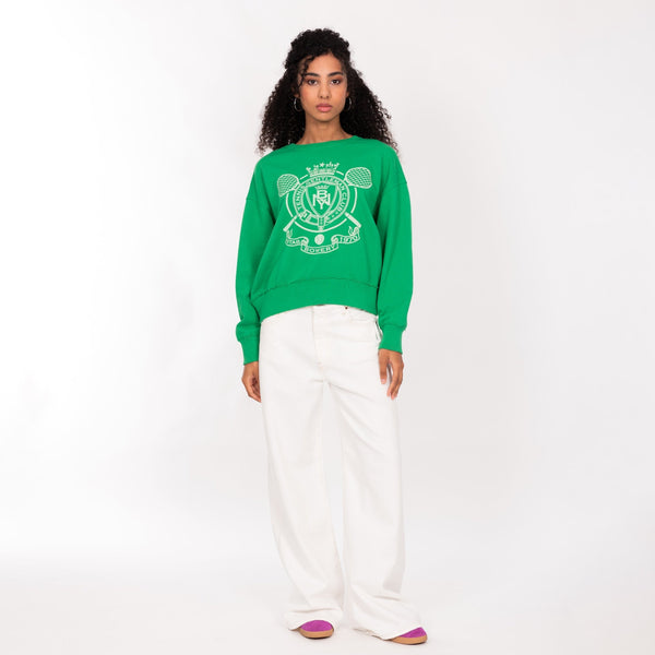 Bowery Nyc WOMAN'S "1970" CREW NECK L/S MID WEIGHT SWEAT - OVERSIZED FIT