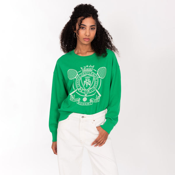 bowery nyc WOMAN'S "1970" CREW NECK L/S MID WEIGHT SWEAT - OVERSIZED FIT bowery nyc WOMAN'S "1970" CREW NECK L/S MID WEIGHT SWEAT - OVERSIZED FIT