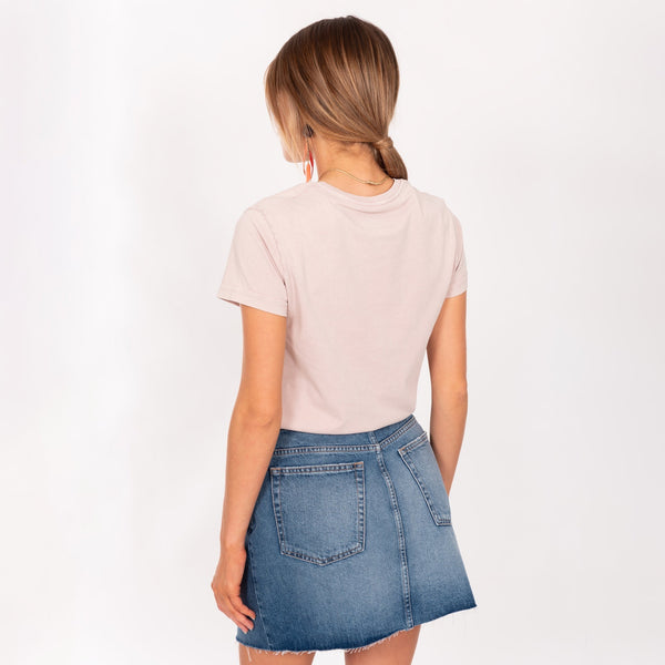 Bowery Nyc WOMAN'S "LIFE IS BETTER" CREW NECK S/S T-SHIRT - SOFT JERSEY - REGULAR FIT