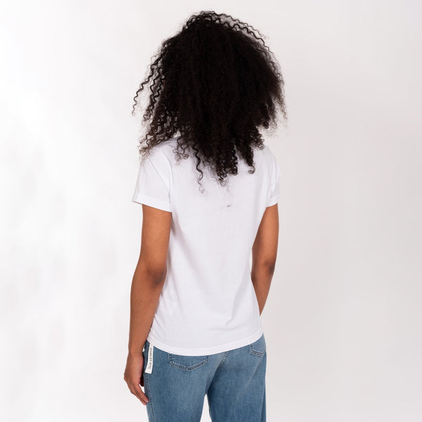 Bowery Nyc WOMAN'S "LONG BEACH" CREW NECK S/S T-SHIRT - SOFT JERSEY - REGULAR FIT