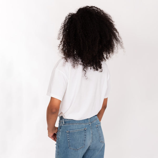 Bowery Nyc WOMAN'S "VENICE" CREW NECK S/S T-SHIRT - VINTAGE JERSEY - BOY FIT