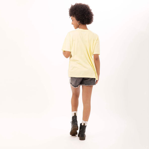 Bowery Nyc WOMEN'S "CALIFORNIA" CREWNECK BOY FIT T-SHIRT- VINTAGE JERSEY