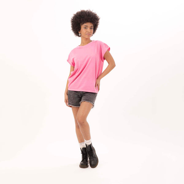 Bowery Nyc WOMEN'S CREWNECK BOXY T-SHIRT - VINTAGE JERSEY