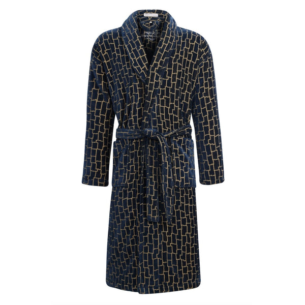 bown of london Men's Dressing Gown - Agean Size * bown of london Men's Dressing Gown - Agean Size *