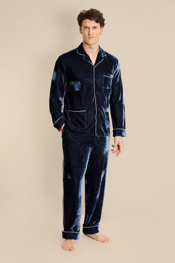 Bown Of London Men's Velvet Pyjamas - Zeus Size *