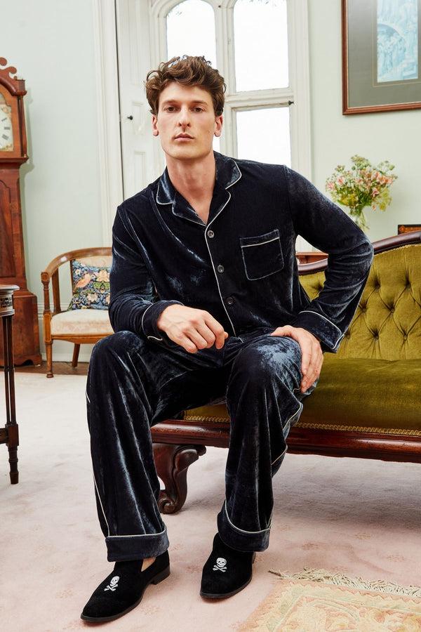 Bown Of London Men's Velvet Pyjamas - Zeus Size *