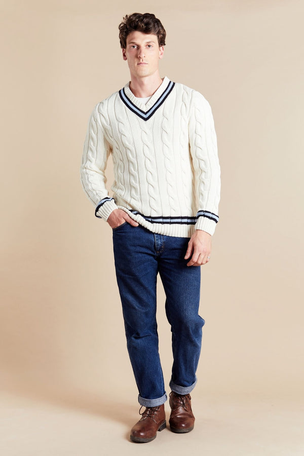 Bown Of London Old Money Cricket Jumper Size *