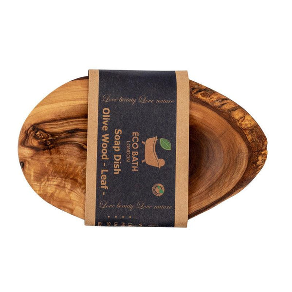 Bown Of London Soap Dish - Olive Wood - Leaf Size *