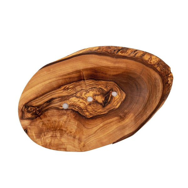 bown of london Soap Dish - Olive Wood - Leaf Size *