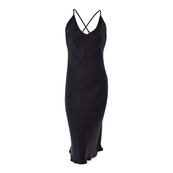 bown of london Women's Silk Nightgown - Black Size * bown of london Women's Silk Nightgown - Black Size *