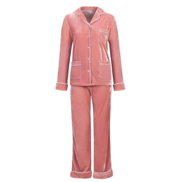 bown of london Women's Velvet Pyjamas - Athena Size *