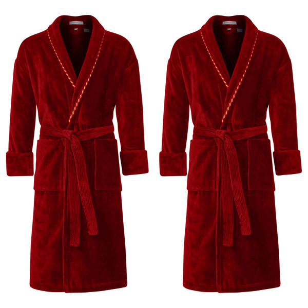 bown of london Earl/Duchess Claret Dressing Gown Bundle Men's Dressing Gown - Earl Claret (Size) *