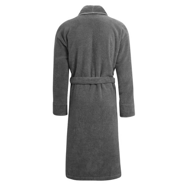 Bown Of London His & Hers Grey Towelling Dressing Gown Bundle - Europa Men's Grey Towelling Dressing Gown - Europa (Size) *
