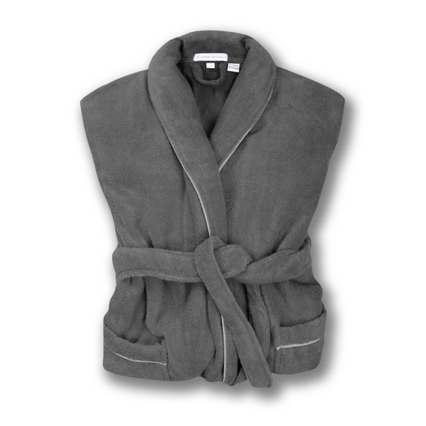 Bown Of London His & Hers Grey Towelling Dressing Gown Bundle - Europa Men's Grey Towelling Dressing Gown - Europa (Size) *
