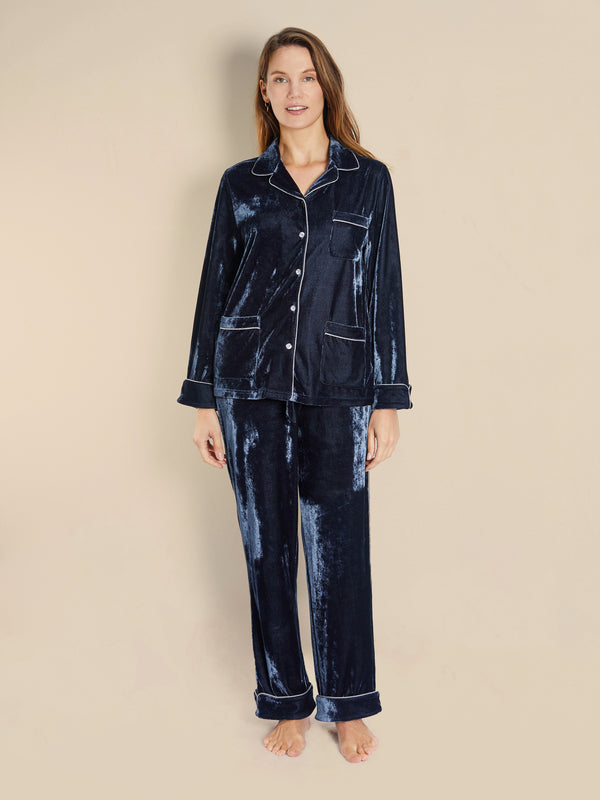 Bown Of London His & Hers Velvet Pyjama Bundle - Aphrodite/Zeus Ladies Velvet Pyjamas - Aphrodite (Size) *
