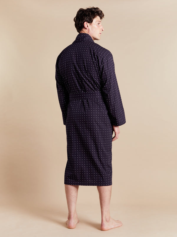 Bown Of London Lightweight Men's Dressing Gown - Atlas Grey Size *