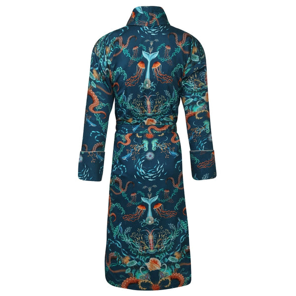 Bown Of London Lightweight Women's Dressing Gown - Ocean Treasure Size *