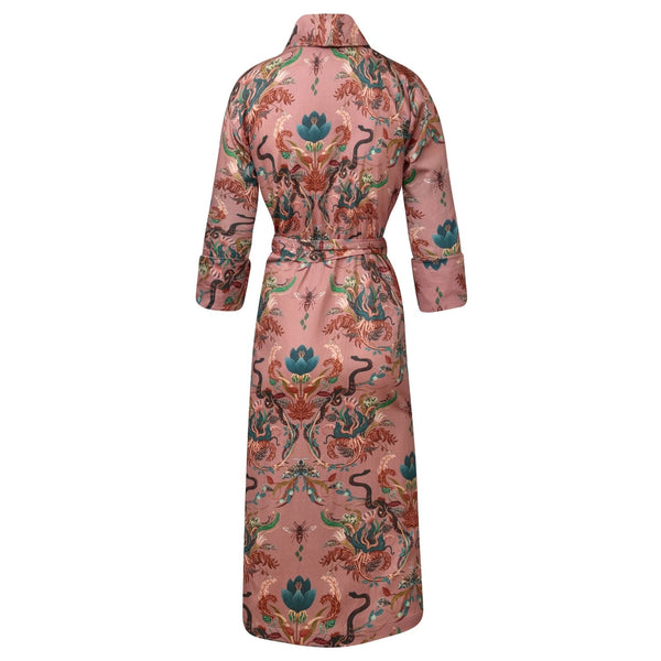 Bown Of London Lightweight Women's Dressing Gown - Serpentine Blush Size *