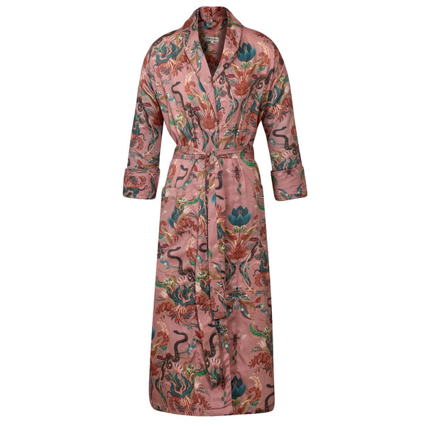 bown of london Lightweight Women's Dressing Gown - Serpentine Blush Size *