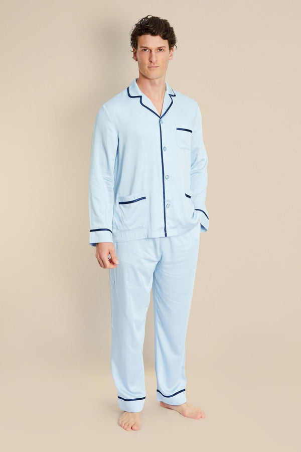 Bown Of London Men's Breathable Bamboo Pyjamas - Hades Size *