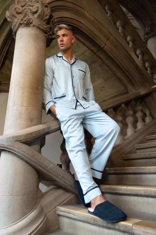 Bown Of London Men's Breathable Bamboo Pyjamas - Hades Size *