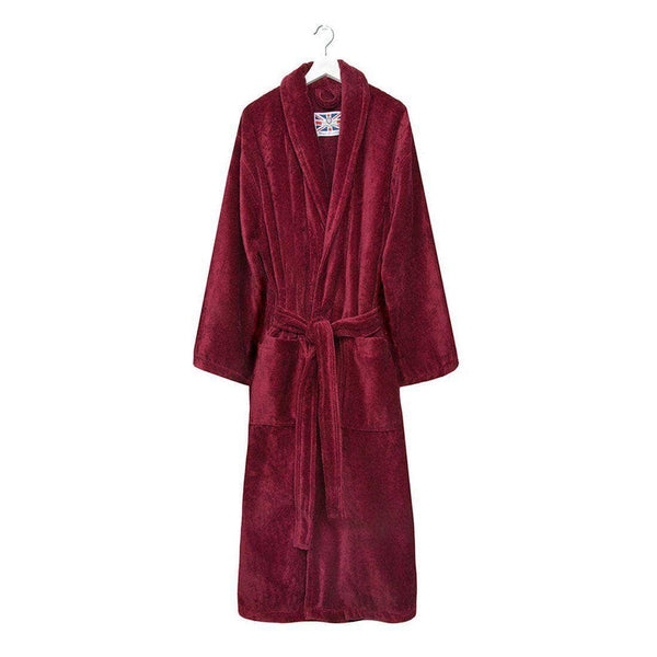 Bown Of London Men's Dressing Gown - Baron Burgundy Size *