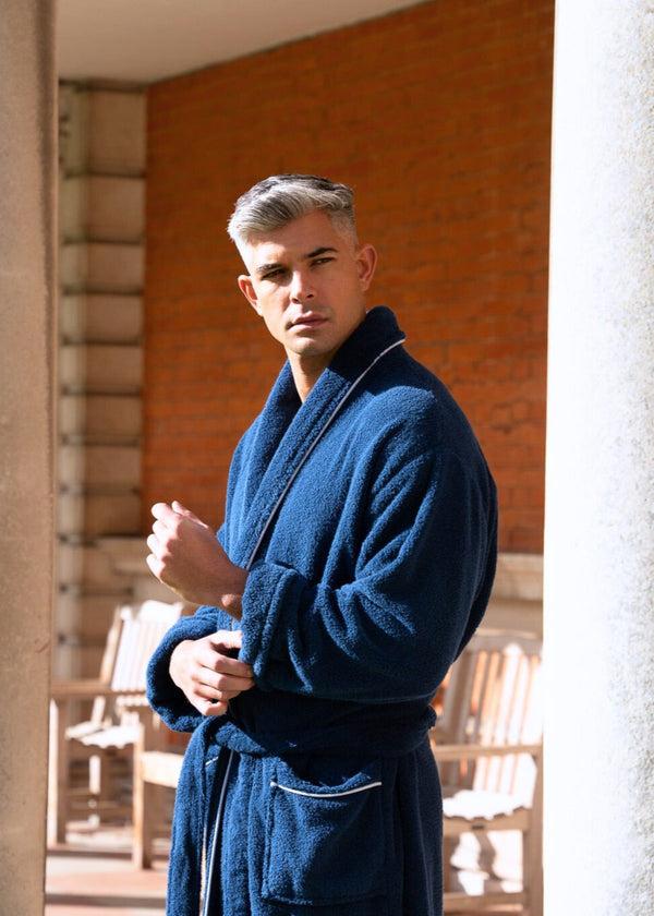 Bown Of London Men's Towelling Dressing Gown - Phoenix Size *