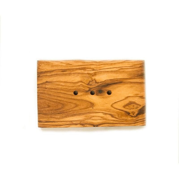 Bown Of London Soap Dish - Olive Wood - Rectangular Size *