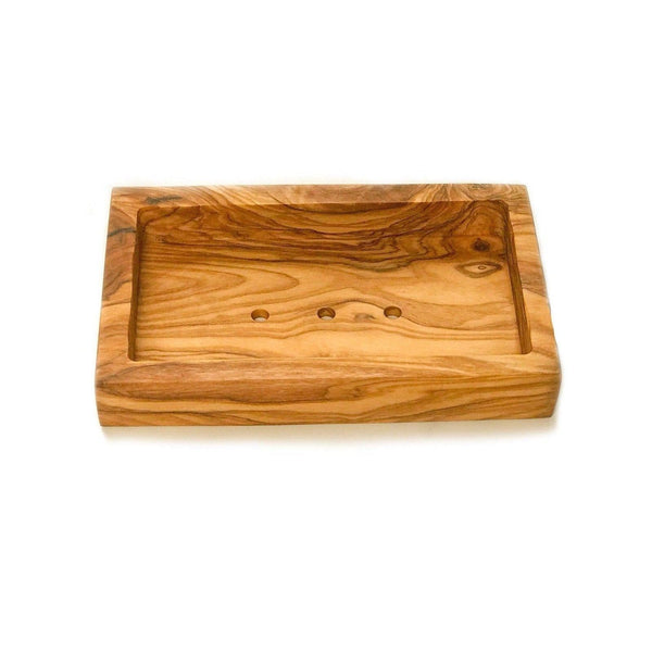 bown of london Soap Dish - Olive Wood - Rectangular Size *