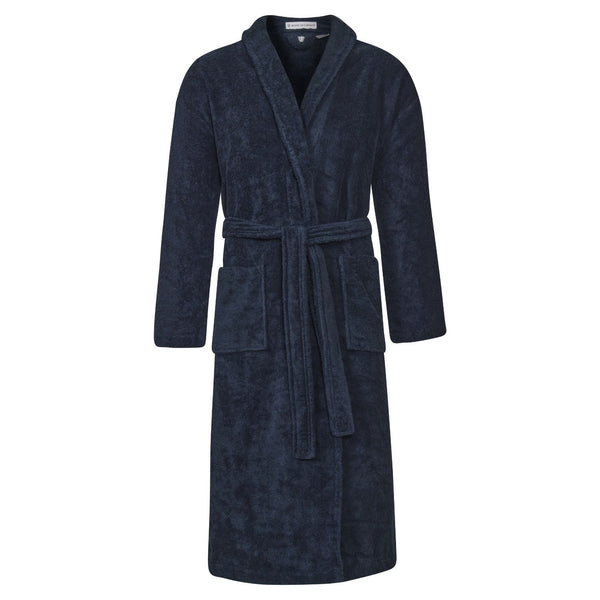 bown of london Unisex Dressing Gown - Baroness Navy Size *