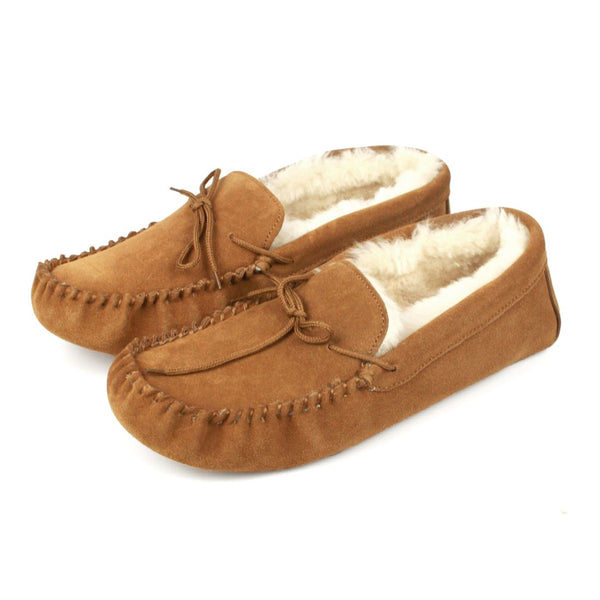 bown of london Unisex Soft Sole Sheepskin Slipper - Chestnut Seb Size * bown of london Unisex Soft Sole Sheepskin Slipper - Chestnut Seb Size *