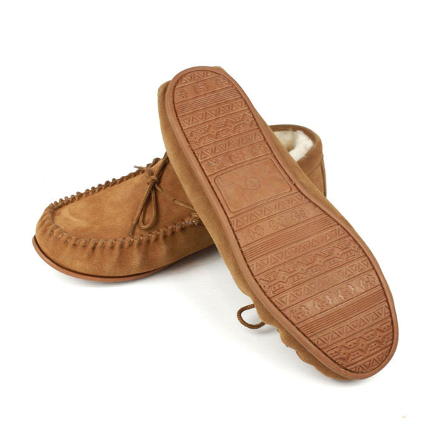Bown Of London Unisex Soft Sole Sheepskin Slipper - Chestnut Steve Size *