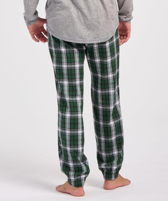 Boxercraft Men's Flannel Jogger Green/White Plaid
