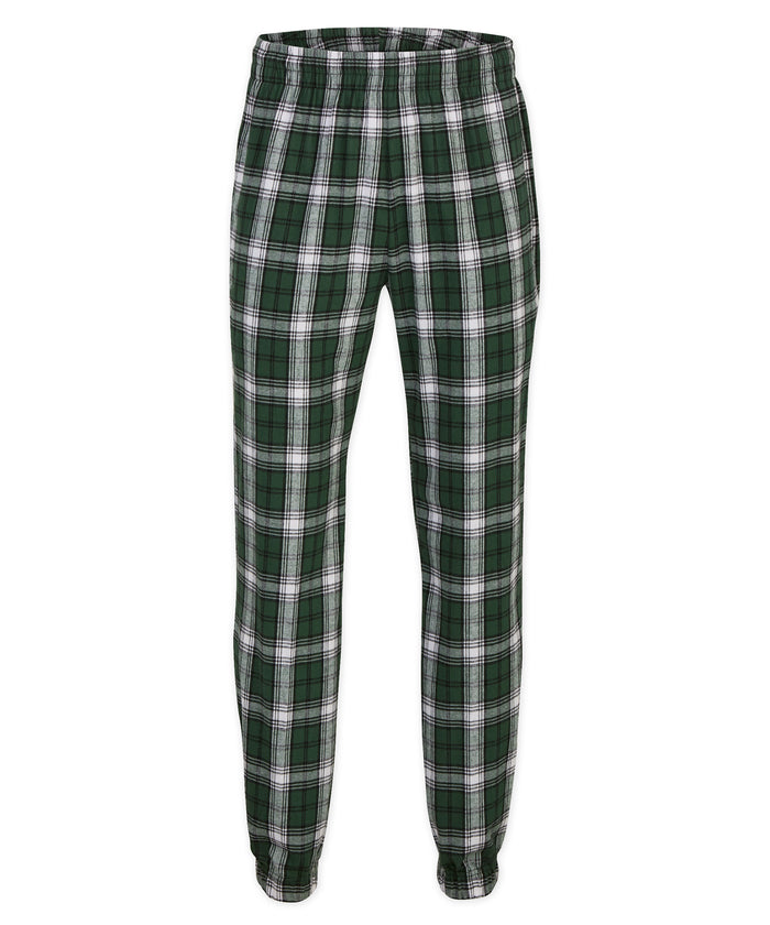 Boxercraft Men's Flannel Jogger Green/White Plaid