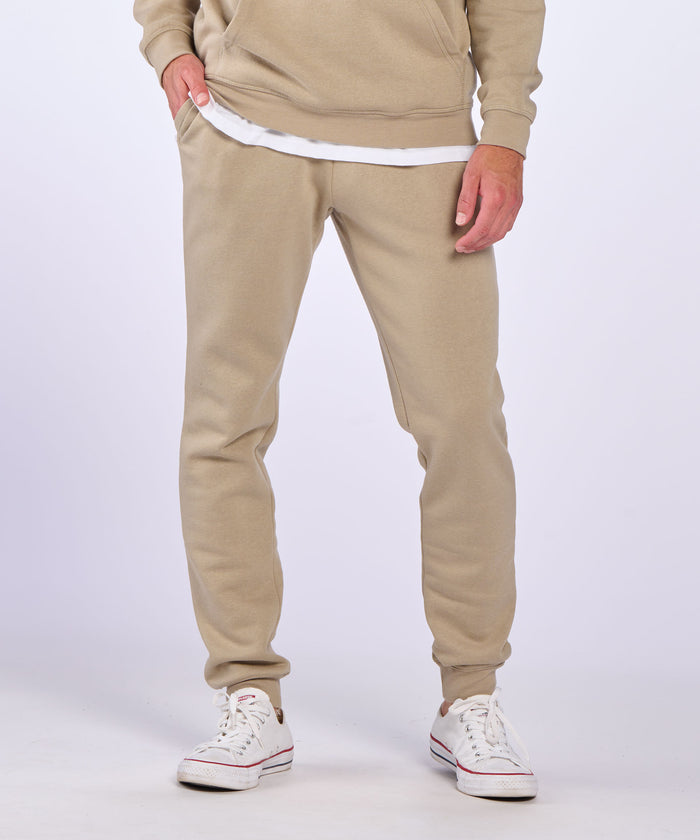 boxercraft Men's Fleece Jogger Latte