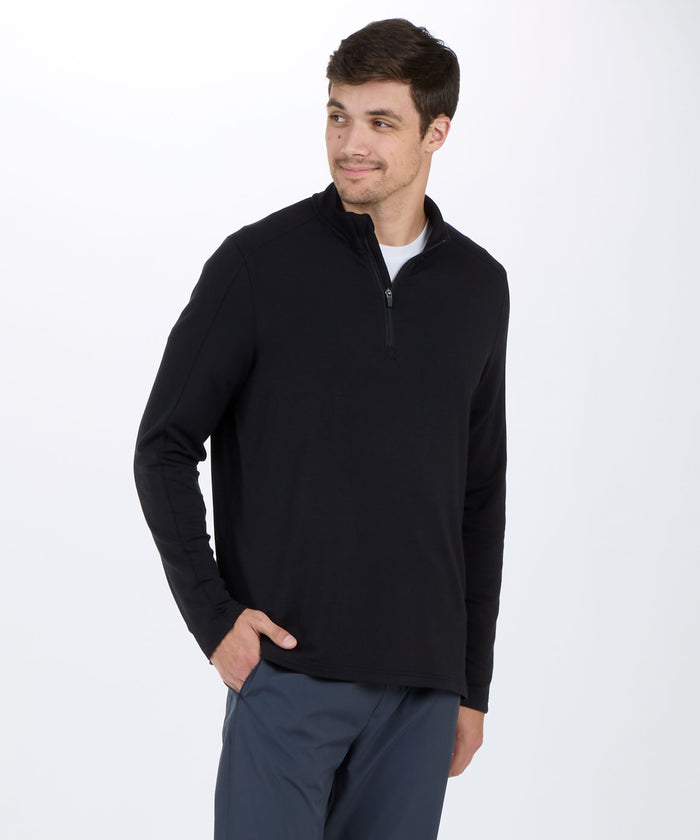 boxercraft Men's Flex Quarter-Zip Pullover Black