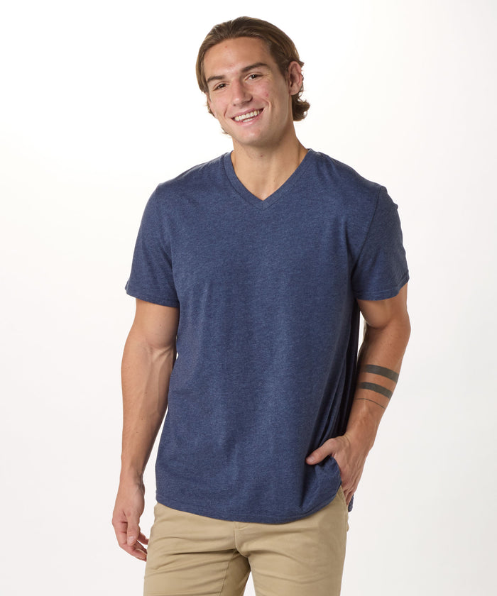 boxercraft Men's High V-Tee Denim