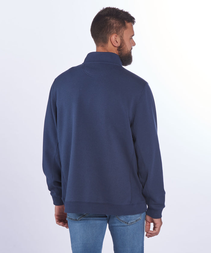 Boxercraft Men's Quarter-Zip Fleece Pullover Navy