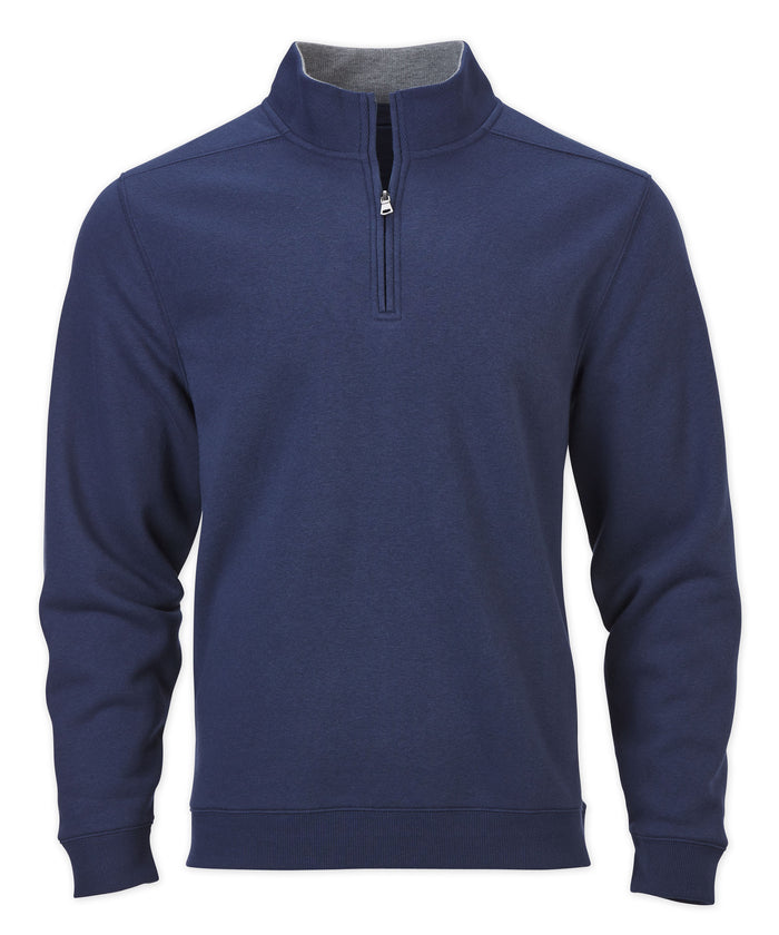 Boxercraft Men's Quarter-Zip Fleece Pullover Navy