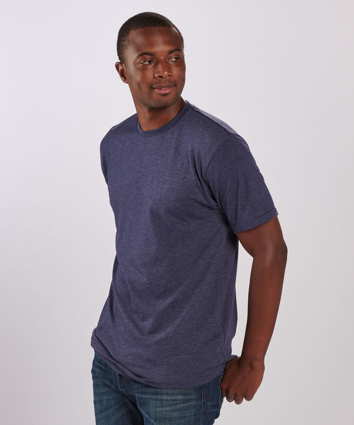 boxercraft Men's Tri-Blend Tee Navy Heather