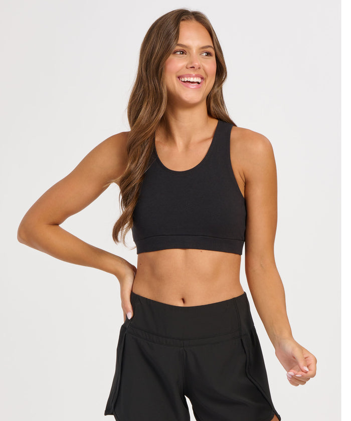 boxercraft Support Your Team Bra Black