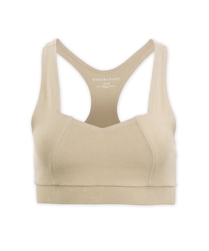 Boxercraft Sweetheart Sports Bra Latte