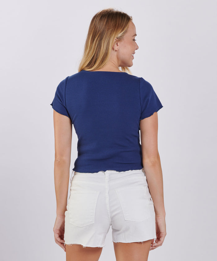 Boxercraft Women's Baby Rib Top Navy