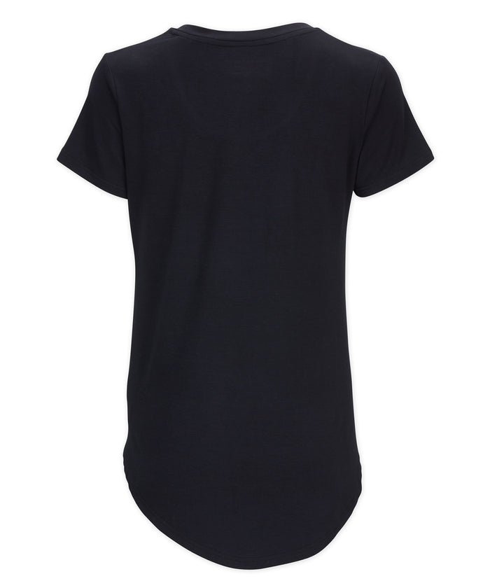 Boxercraft Women's Bamboo Scoop Neck Tee Black