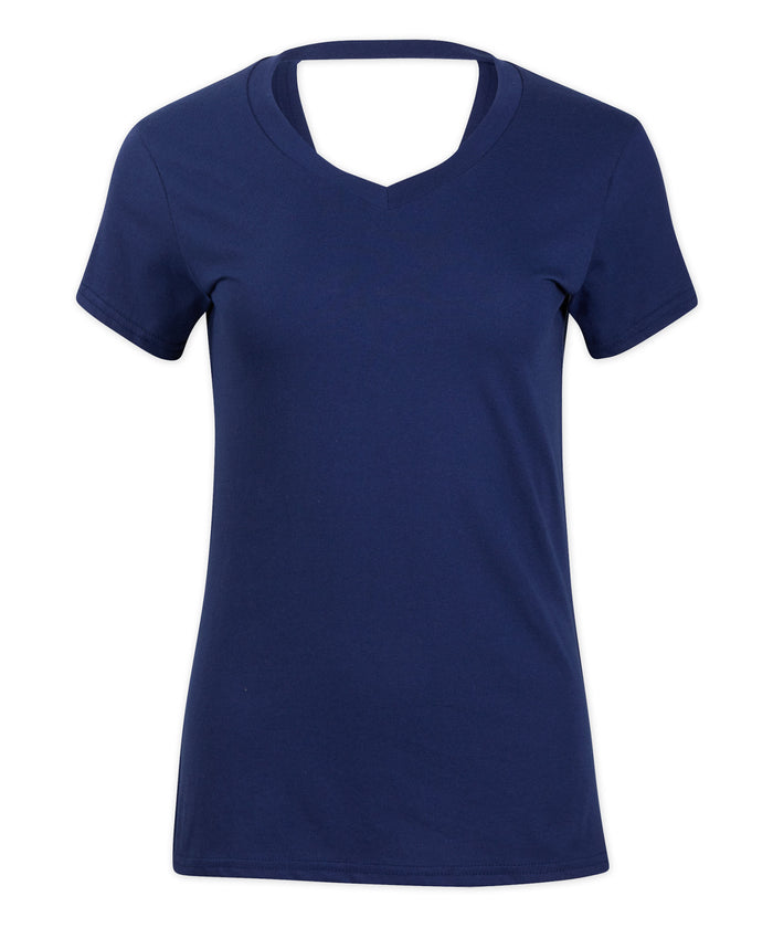 Boxercraft Women's Bella Crossback Tee Navy