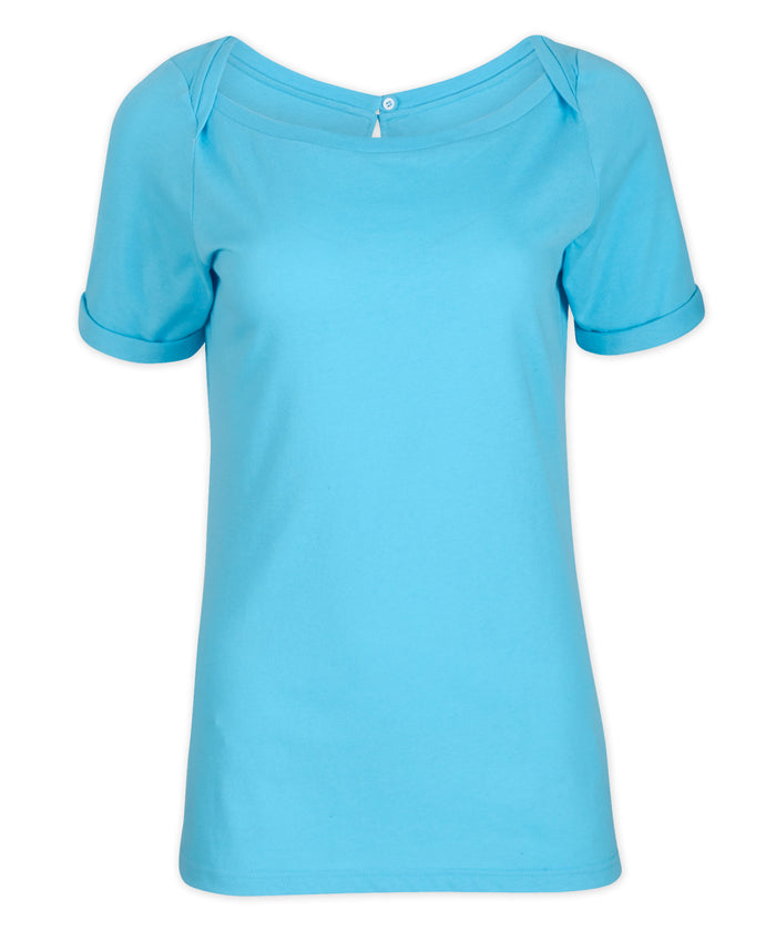 Boxercraft Women's Carefree Tee Pacific Blue