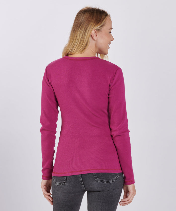 Boxercraft Women's Harper Henley Orchid