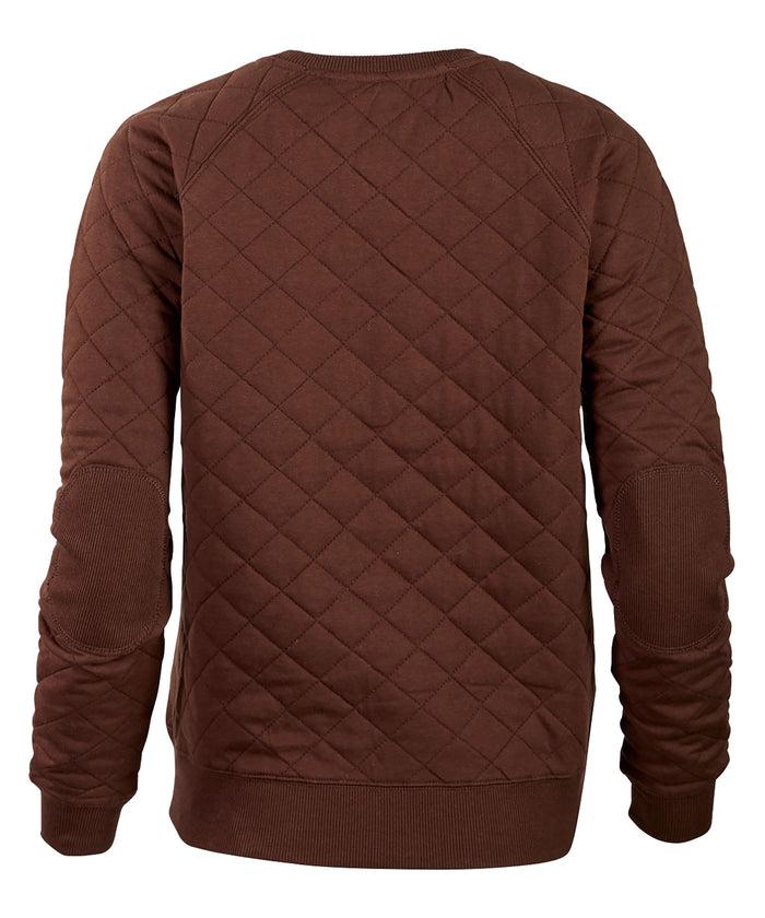 Boxercraft Women's Quilted Crew Espresso
