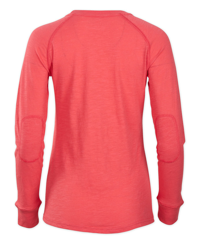 Boxercraft Women's Solid Preppy Patch Tee Paradise