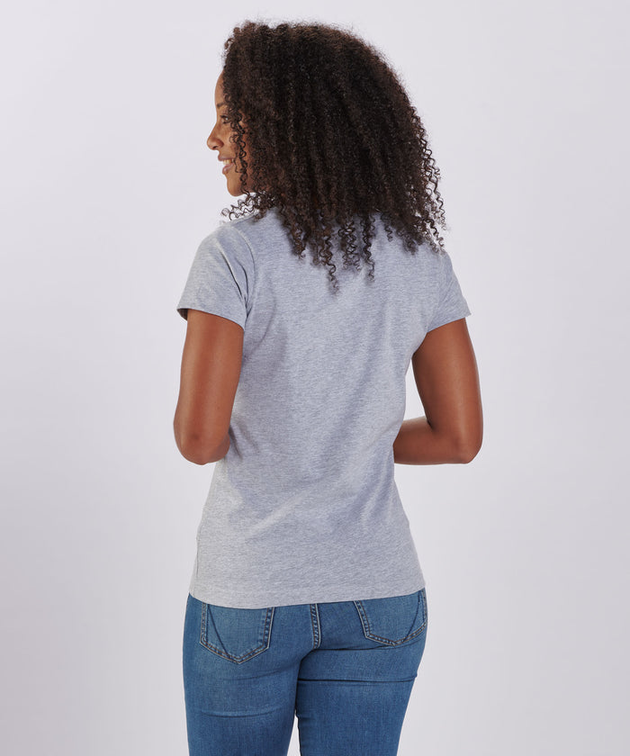 Boxercraft Women's V-Neck Tee Oxford Heather